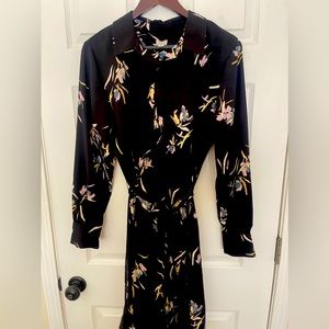 Button up over the knee dress.